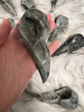 Labradorite Raven Skull