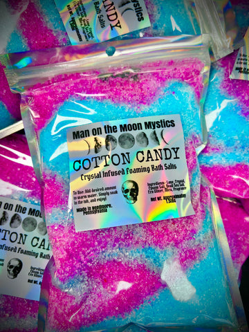 Cotton Candy Crystal Infused Bath Salts