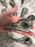 Labradorite Raven Skull