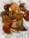 High Quality Carnelian Agate Moon