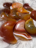 High Quality Carnelian Agate Moon