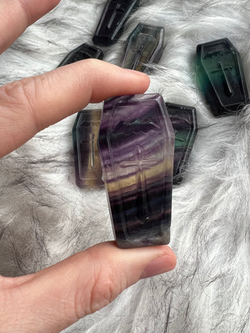 Fluorite coffin